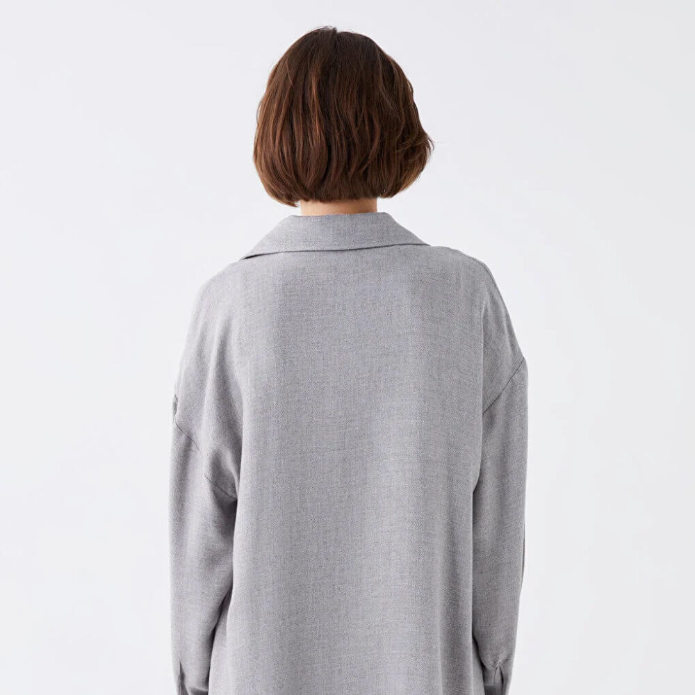 Casual Plain Long Sleeve Oversize - Image 2